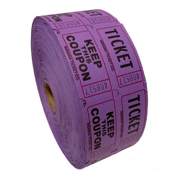 Raffle Double Roll Tickets 2000 pcs NWT - Picture 1 of 5